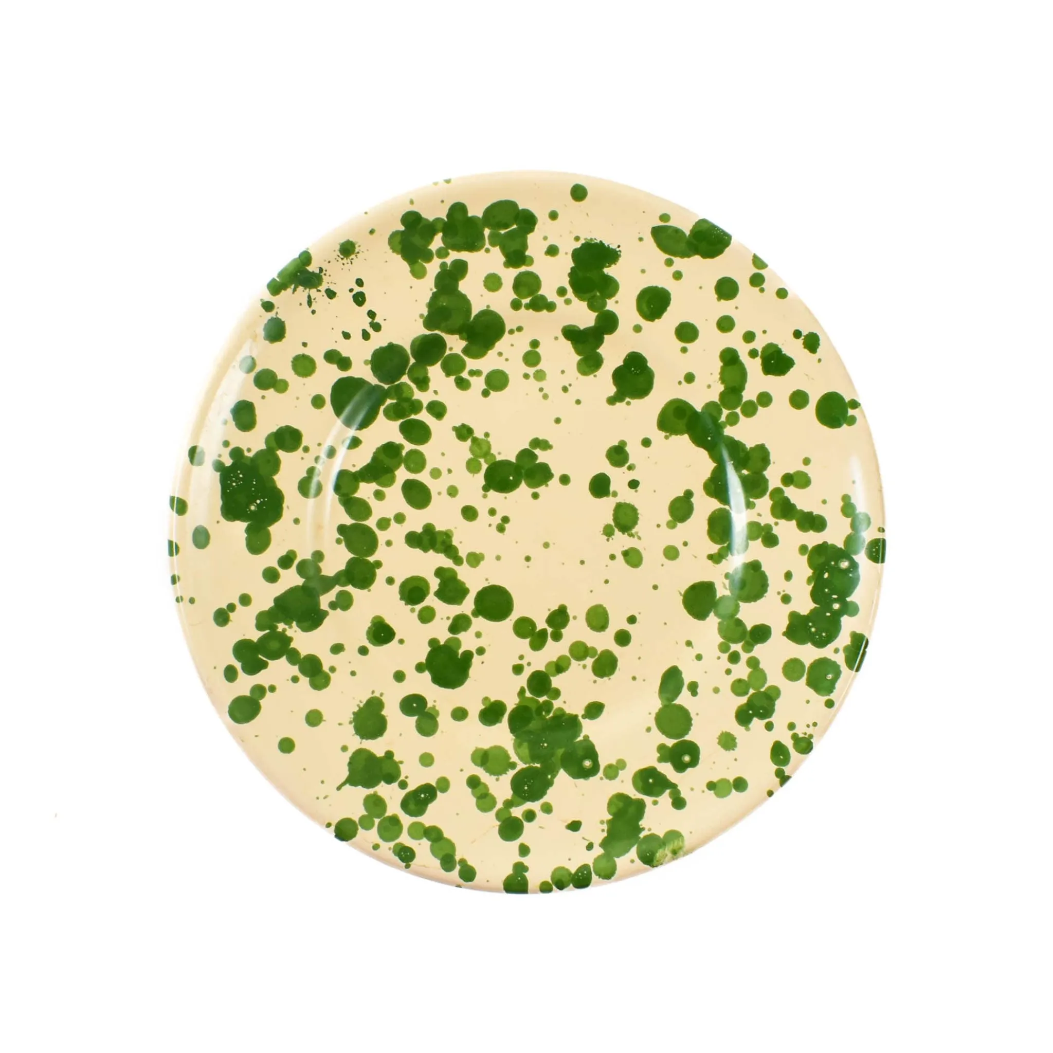 Puglia Handmade Puglia Green Splatter Side Plate, 19cm Best
