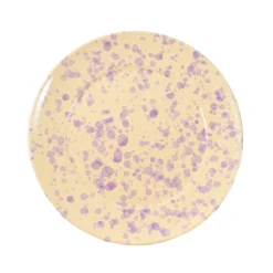 Puglia Handmade Puglia Lilac Splatter Dinner Plate, 27cm