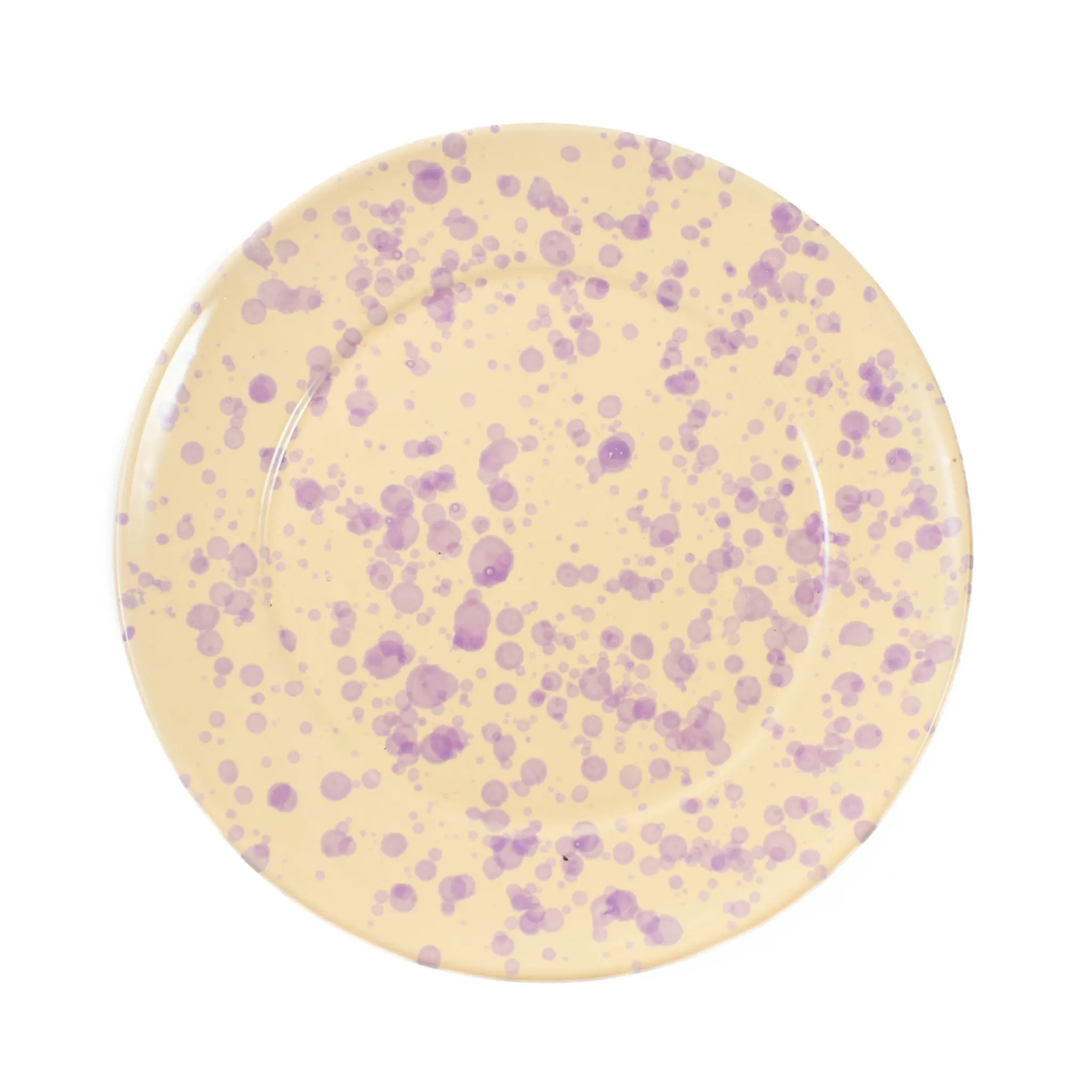 Puglia Handmade Puglia Lilac Splatter Dinner Plate, 27cm