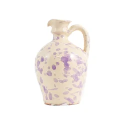 Puglia Handmade Puglia Lilac Splatter Oil Bottle, 250ml Hot