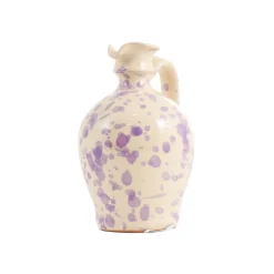 Puglia Handmade Puglia Lilac Splatter Oil Bottle, 250ml Hot