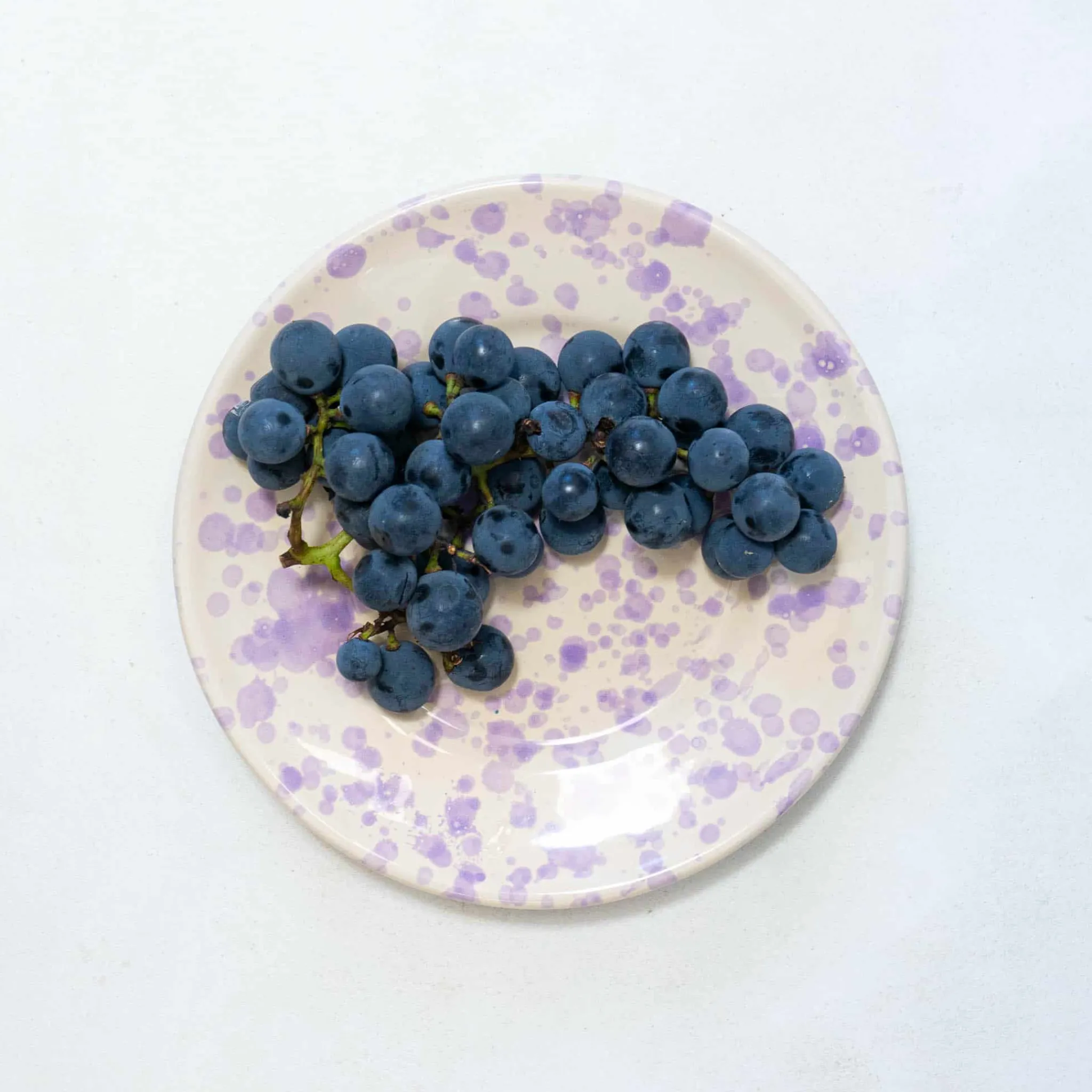 Puglia Handmade Puglia Lilac Splatter Side Plate, 19cm Online