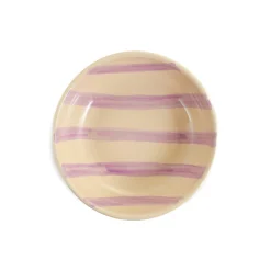 Puglia Handmade Puglia Lilac Stripe Bowl, 19cm Sale
