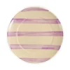 Puglia Handmade Puglia Lilac Stripe Dinner Plate, 27cm Best