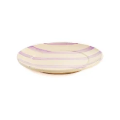 Puglia Handmade Puglia Lilac Stripe Dinner Plate, 27cm Best
