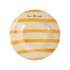 Puglia Handmade Puglia "Penne Alla Vodka" Yellow Stripe Pasta Bowl, 29cm Online