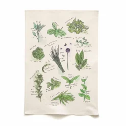 Quite Nice Clothing Herbs Organic Cotton Tea Towel Discount