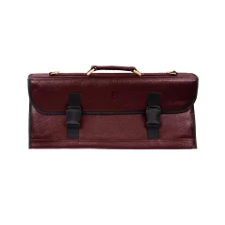 JKC Red Buffalo Leather Knife Bag, 11 Slots Sale