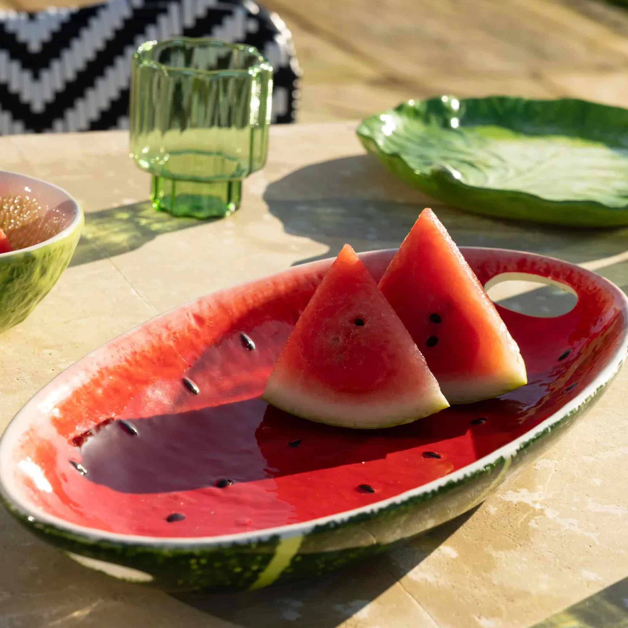 Rockett St George Watermelon Serving Plate, 36.5x18cm Clearance