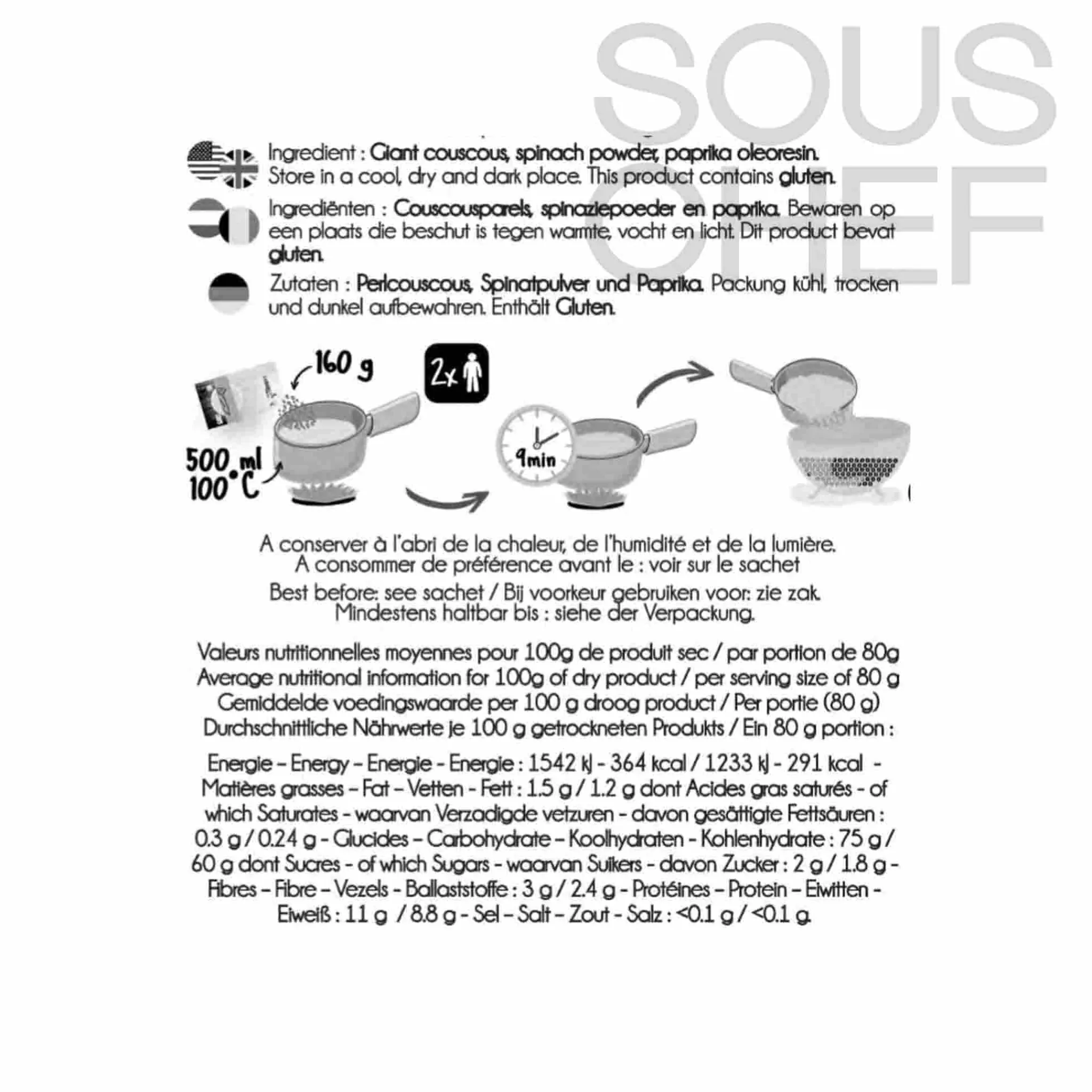 Sabarot Tricolor Couscous Pearls, 800g Best