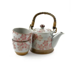 Kiji Stoneware & Ceramics Sakura Blossom Tea Set For Two Best