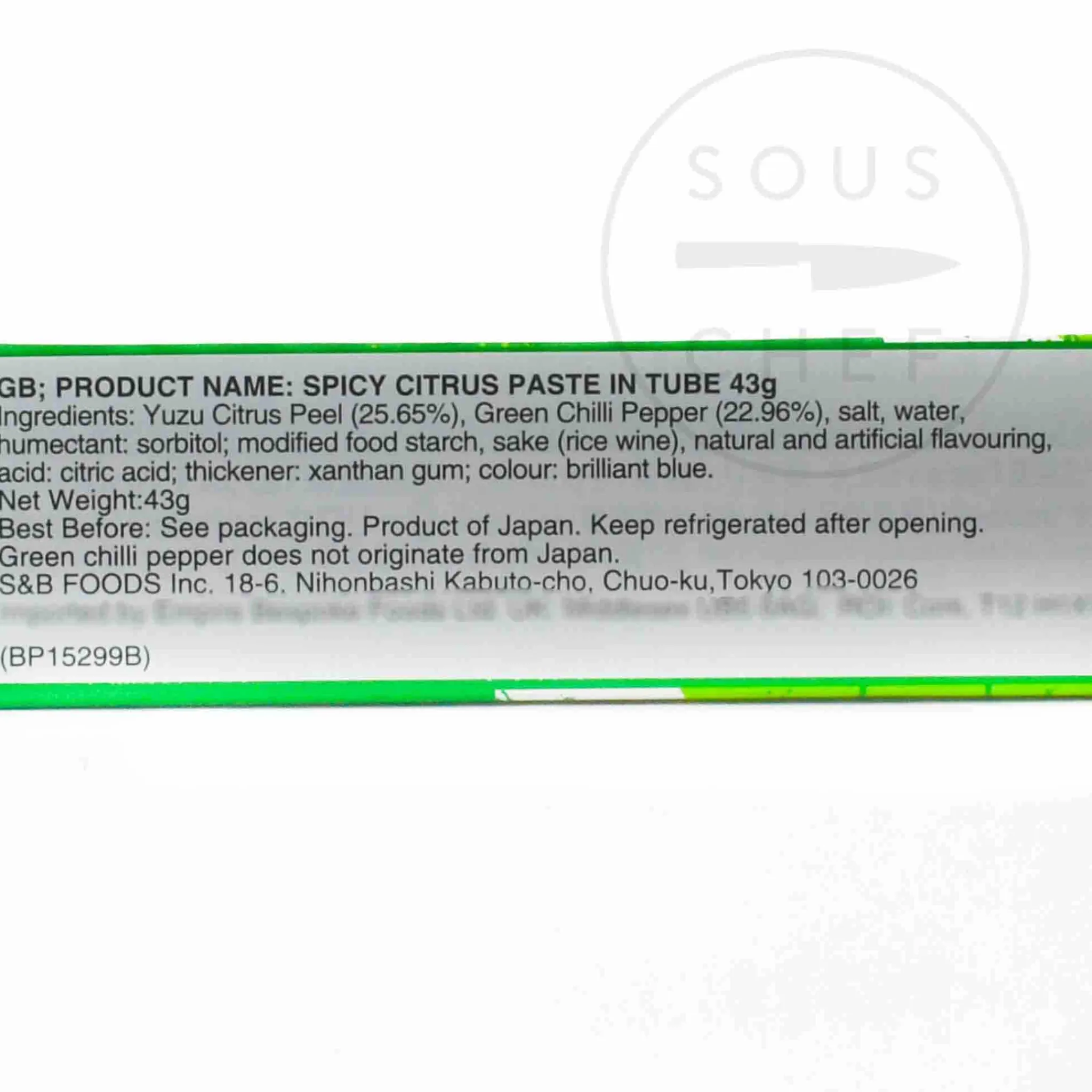 S&B Spicy Citrus Yuzu Paste In Tube, 43g Online