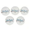 Seikou Porcelain Birds on Branch Garnish Plates, Set of 5, 5.5cm Best