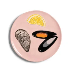 &Klevering Set of 4 Assorted Seafood Side Plates, 16cm New