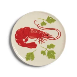 &Klevering Set of 4 Assorted Seafood Side Plates, 16cm New