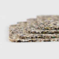 Liga Set of 4 Beach Clean Recycled Cork Square Coasters, 10cm Clearance