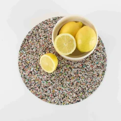 Liga Set of 4 Beach Clean Recycled Cork Round Placemats, 30cm Sale