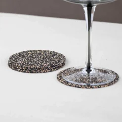 Liga Set of 4 Dash Recycled Round Coasters, 9cm Outlet