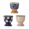 Bloomingville Set of 3 Eviaya Patterned Egg Cups
