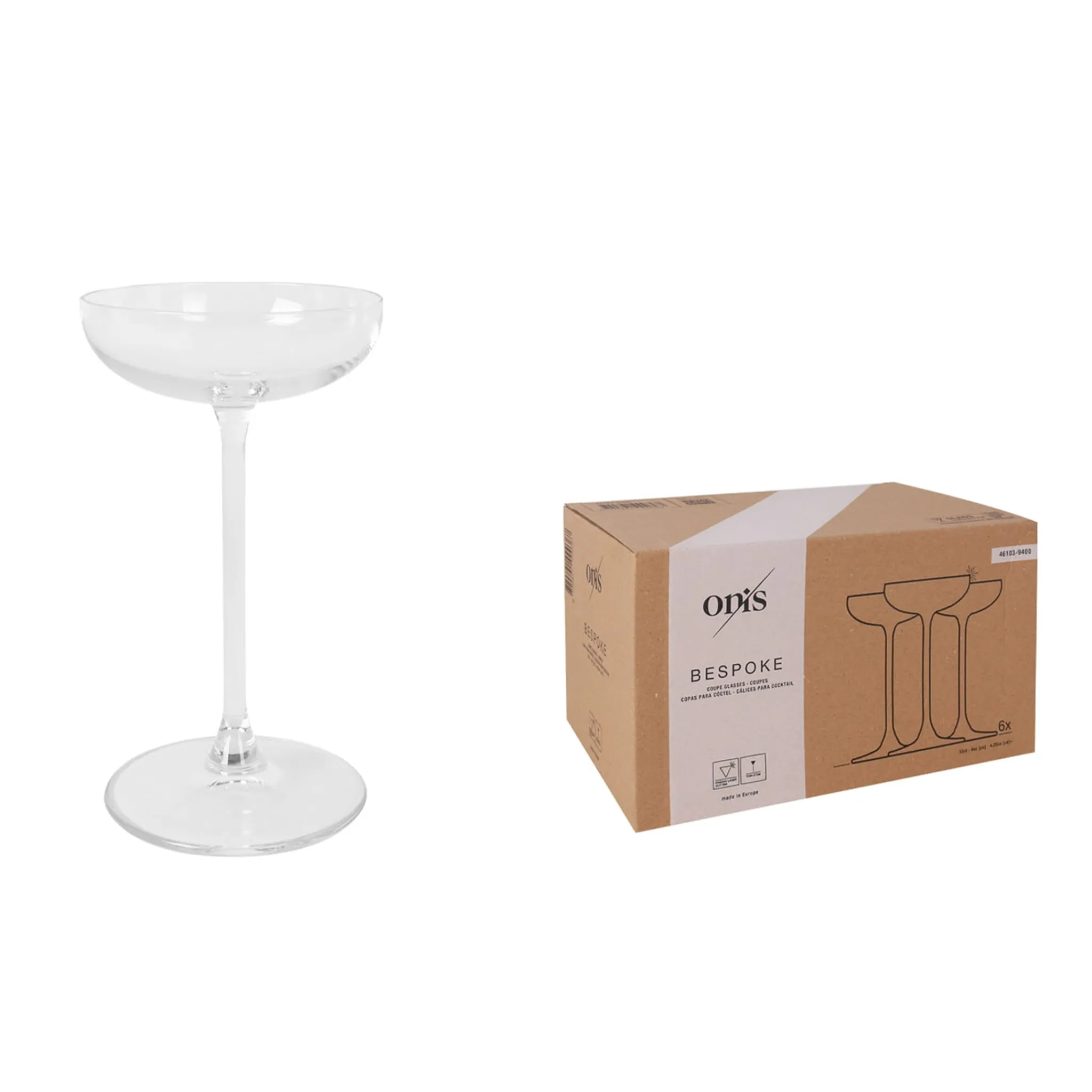 Cocktail Glasses Set of 6 Fine Stemmed Mini Cocktail Coupes, 120ml Online