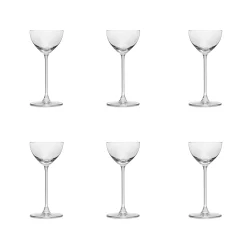 Cocktail Glasses Set of 6 Fine Stemmed Nick & Nora , 155ml New