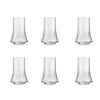 Portugese Tableware Set of 6 Geometric Glasses, 410ml