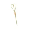 Eco Skewers Set of 100 Green Looped Heart Bamboo Skewers, 9cm Sale