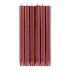 British Colour Standard Set of 6 Red Dinner Candles