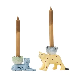 Bloomingville Set of 2 Rory Blue Stoneware Candle Holder Hot