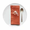 Linen Tales Set of 2 Rust Linen Napkins Discount