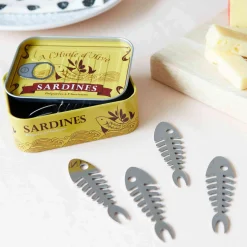 Balvi Set of 6 Sardine Snacking Forks in a Tin