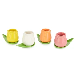 Balvi Set of 4 Tulip Espresso Cups, 100ml New