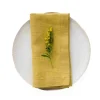 Linen Tales Set of 2 Yellow Linen Napkins New