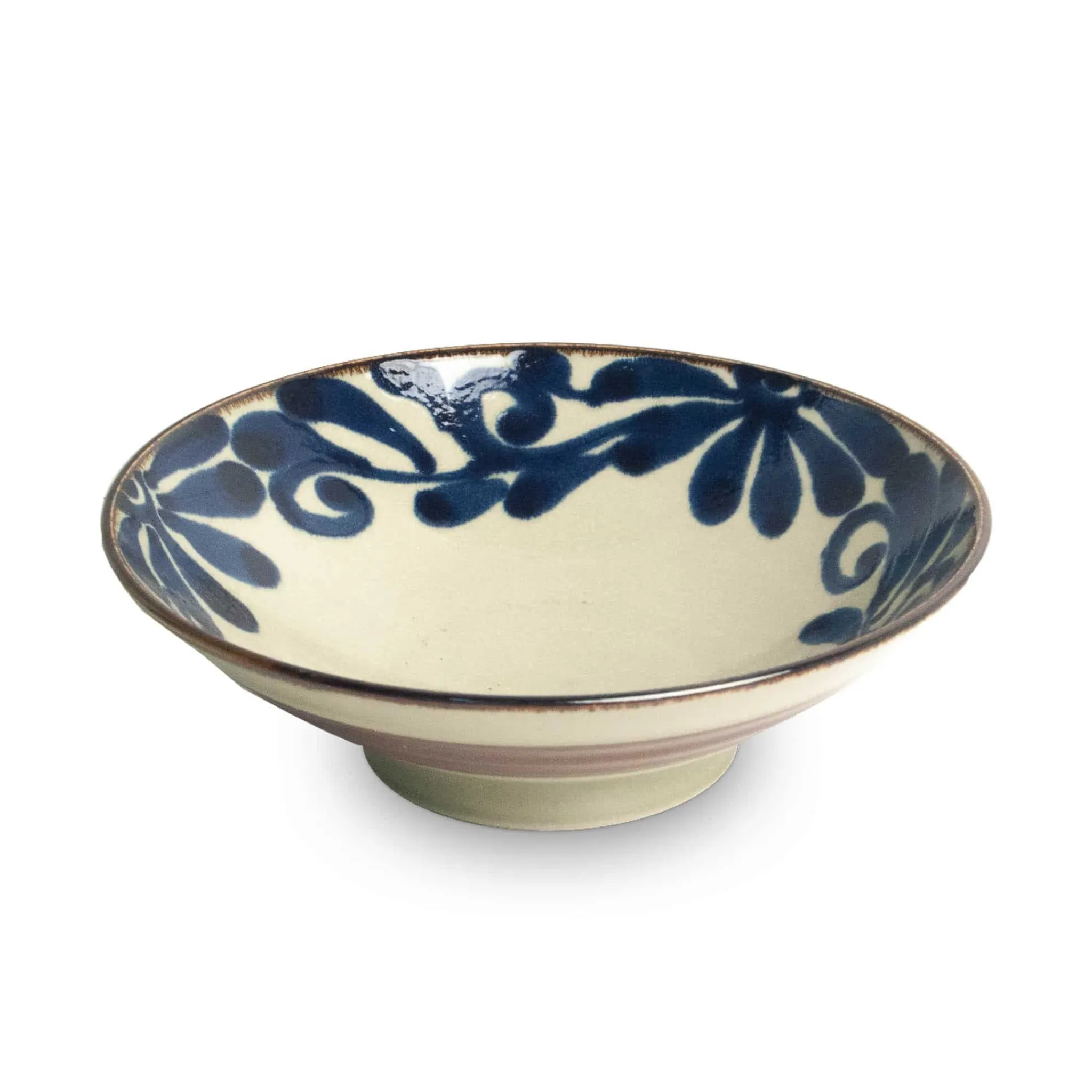 Kiji Stoneware & Ceramics Shibuki Shallow Bowl, Blue, 24cm Online
