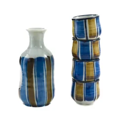 Kiji Stoneware & Ceramics Shima Sake Set, 5 Pieces Sale