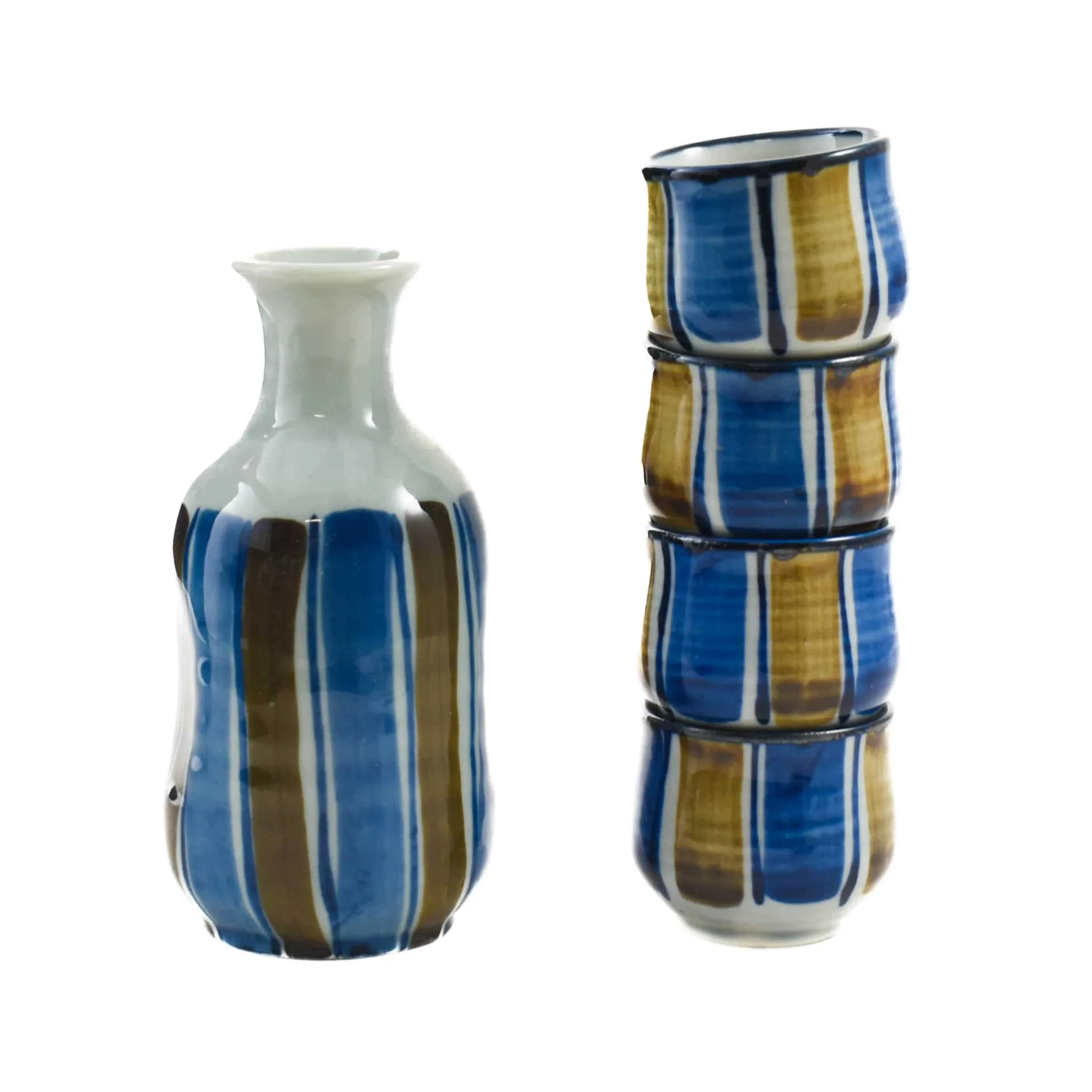 Kiji Stoneware & Ceramics Shima Sake Set, 5 Pieces Sale