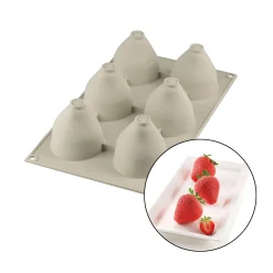 Silikomart Silicone Strawberry Dessert Mould, 95ml Hot