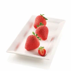 Silikomart Silicone Strawberry Dessert Mould, 95ml Hot