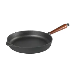 Skeppshult Cast Iron Deep Frying Pan with Beech Wood Handle, 28cm Outlet