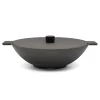 Skeppshult Noir Cast Iron Wok, 34cm