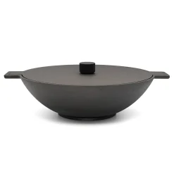Skeppshult Noir Cast Iron Wok, 34cm