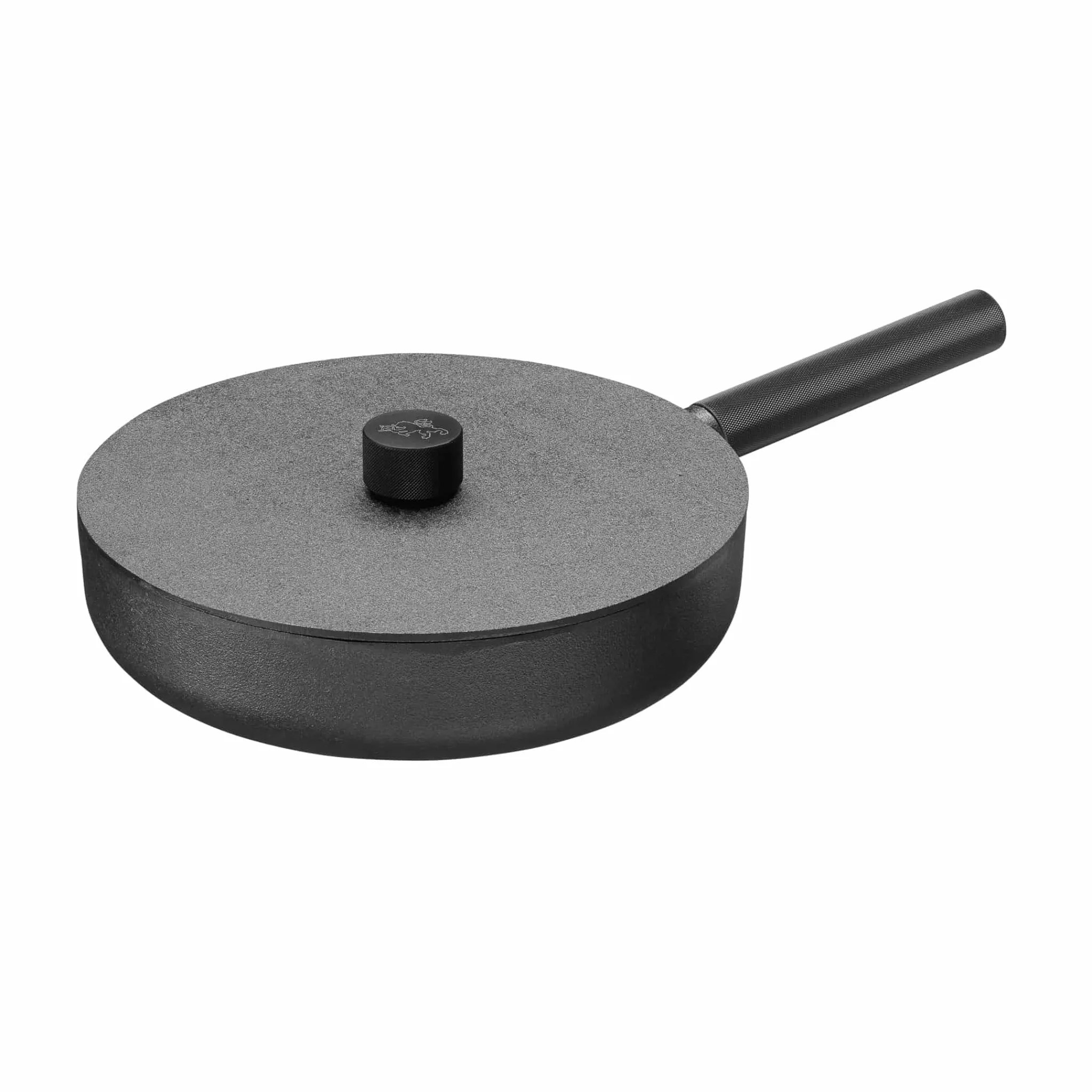 Skeppshult Noir Cast Iron Saute Pan with Lid, 28cm Clearance