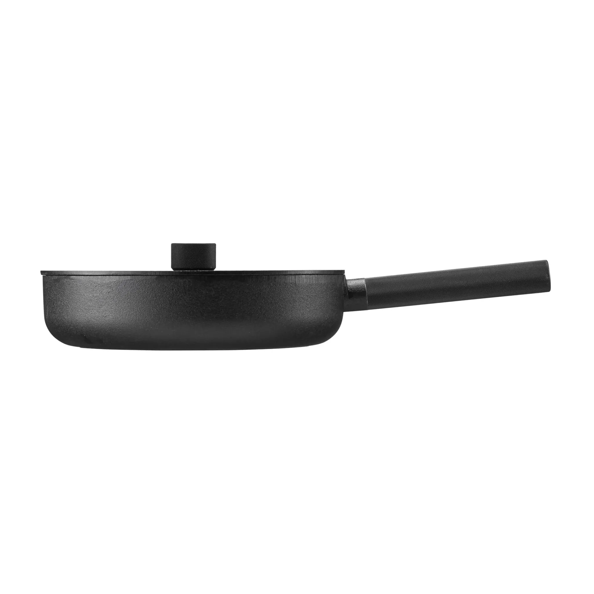 Skeppshult Noir Cast Iron Saute Pan with Lid, 28cm Clearance
