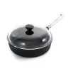 Skeppshult Professional Cast Iron & Stainless Steel Saute Pan with Glass Lid, 25cm Discount