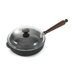 Skeppshult Traditional Cast Iron Deep Saute Pan with Lid, 25cm Sale