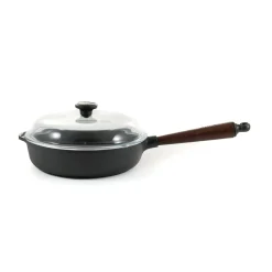 Skeppshult Traditional Cast Iron Deep Saute Pan with Lid, 25cm Sale