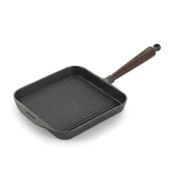 Skeppshult Traditional Cast Iron Square Grill Pan, 25cm Clearance