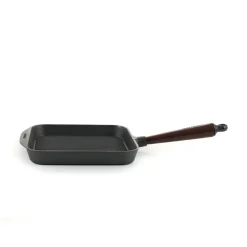 Skeppshult Traditional Cast Iron Square Grill Pan, 25cm Clearance