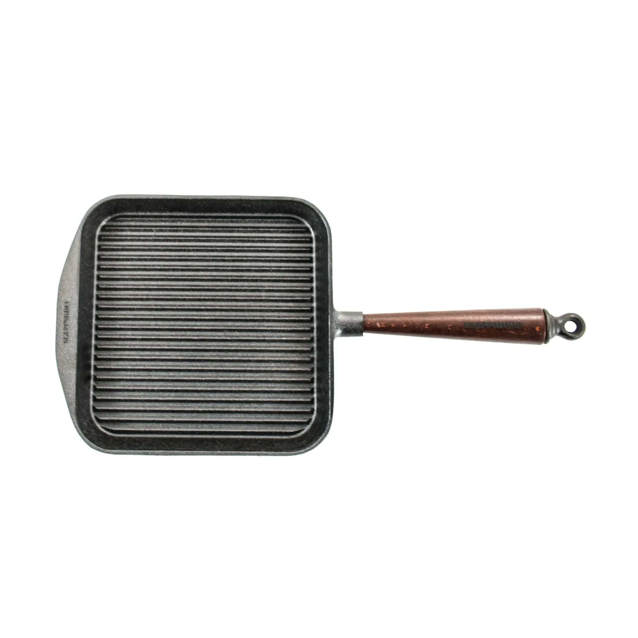 Skeppshult Traditional Cast Iron Square Grill Pan, 25cm Clearance