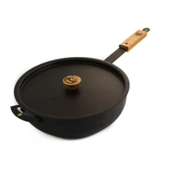 Netherton Foundry Sous Chef x Curved Saute Pan with Lid, 11" Clearance